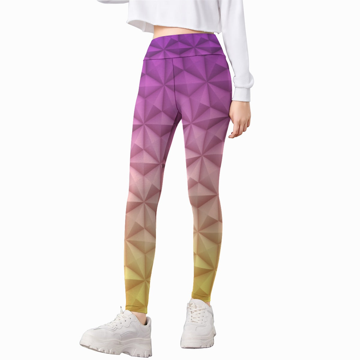 Geometric Spaceship Sphere - Kid's Leggings