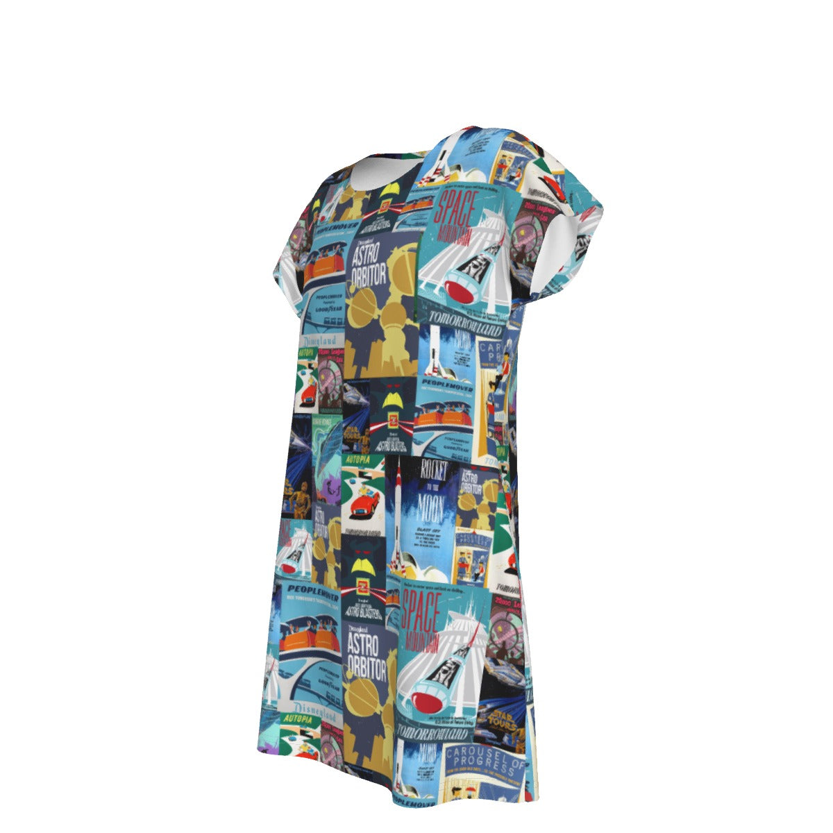 Vintage Tomorrow Ride Posters - Women's T-Shirt Dress