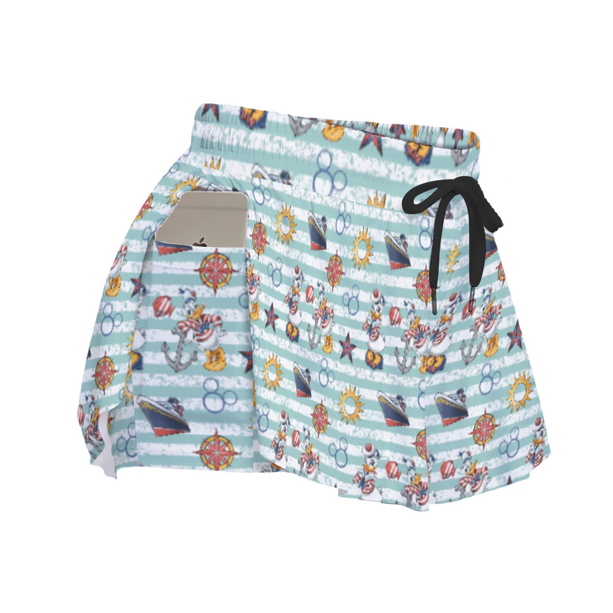 Sailor Duo on Deckaisy - Women's Flowy Pocket Shorts