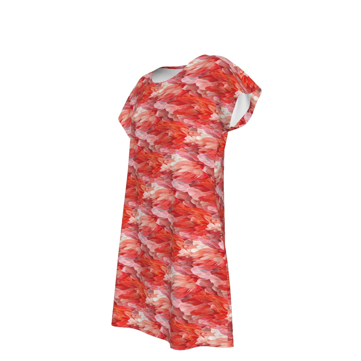 Animal Print - Flamingo - Women's T-Shirt Dress