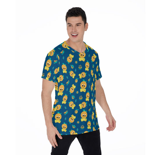 Cheerful Citrus Bird - Men's Short Sleeve T-Shirt