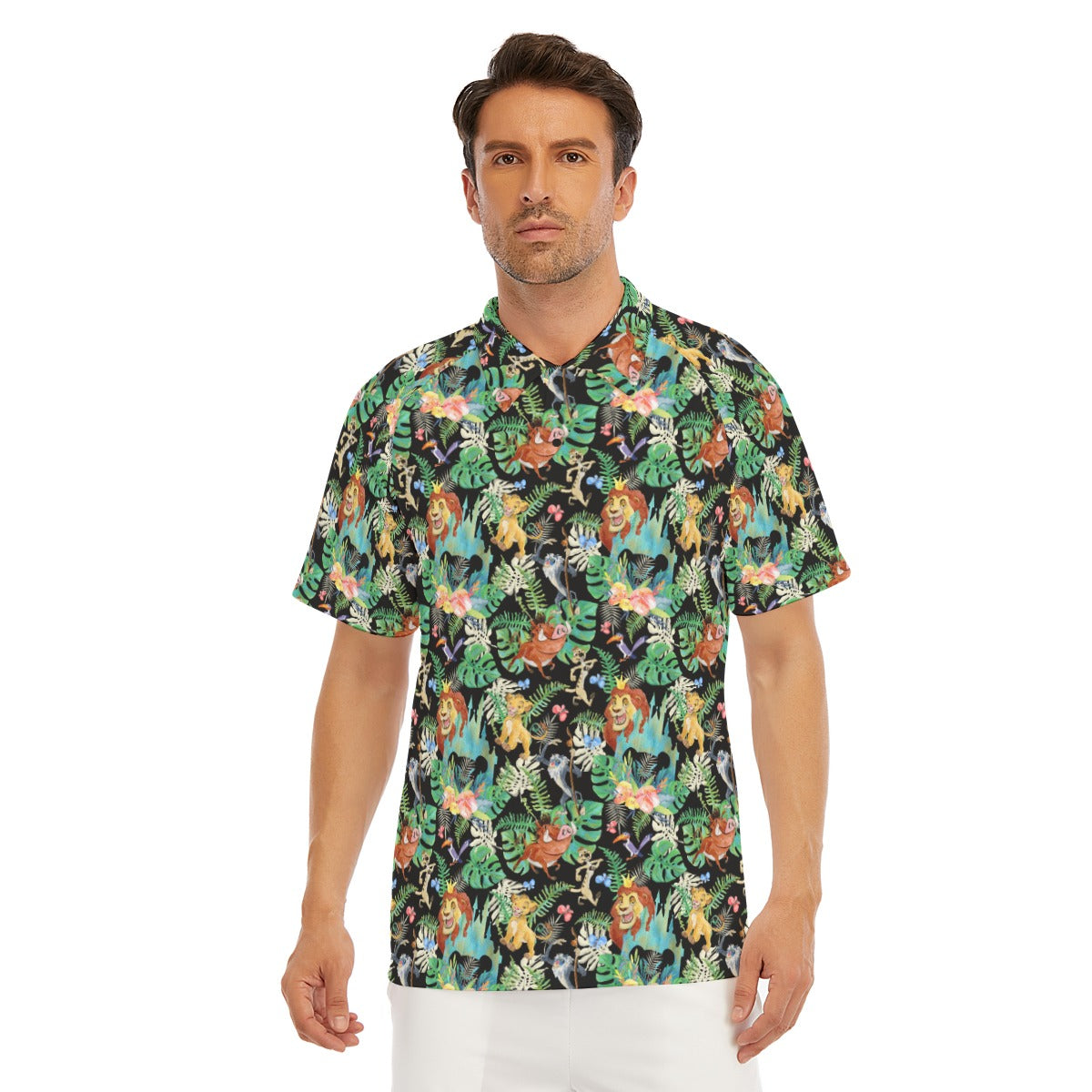 Watercolor Jungle Pride - Men's Polo Shirt