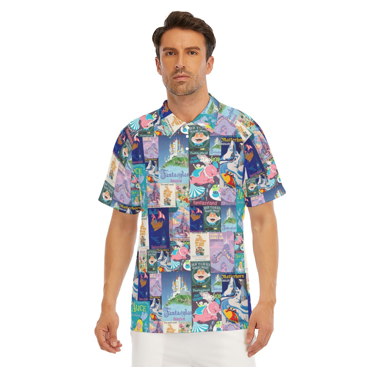 Vintage Fantasy Ride Posters - Men's Polo Shirt