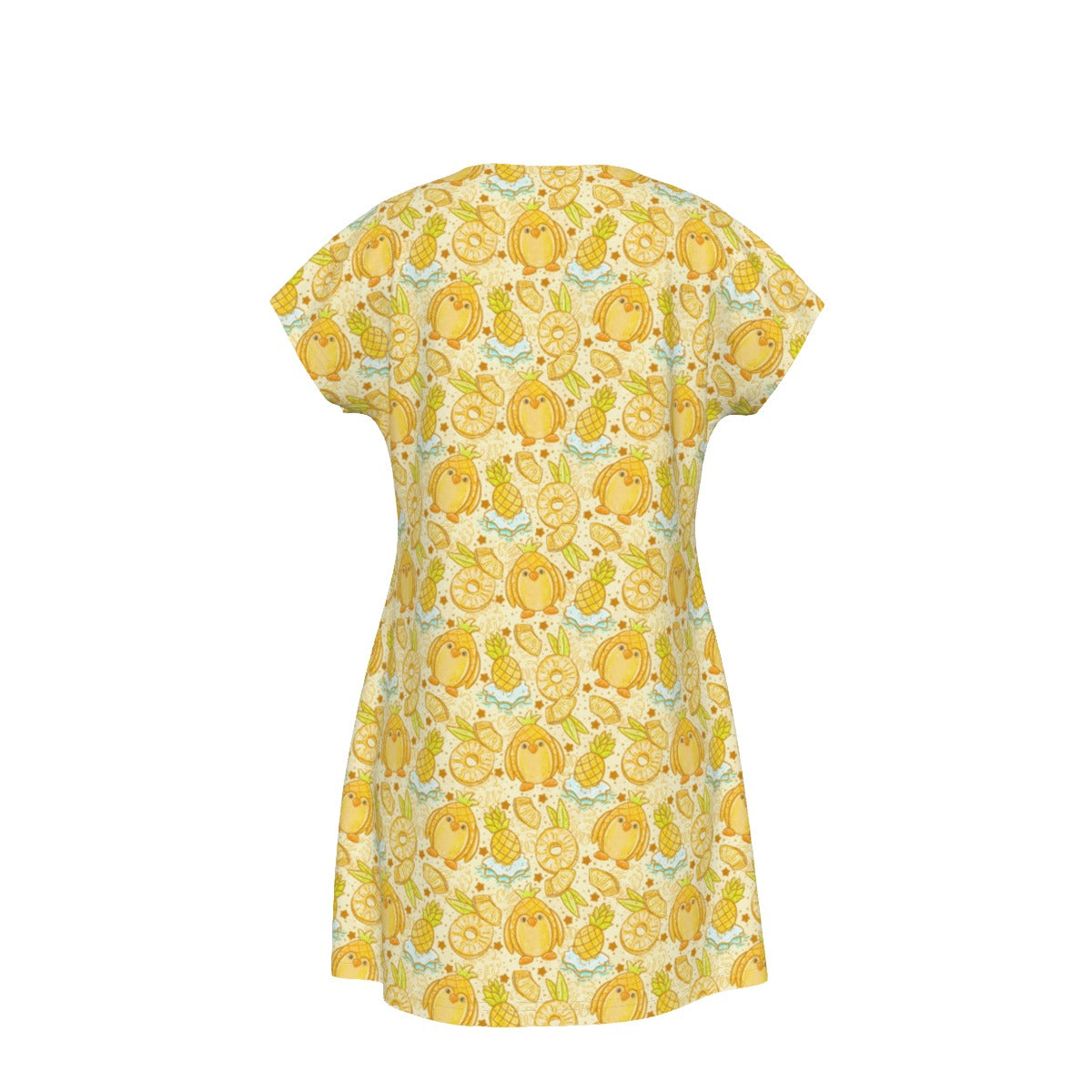 Fruitimals - Pineapple Penguins - Women's T-Shirt Dress