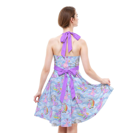 Imagine with Figment - Women's Halter Vintage Pocket Dress