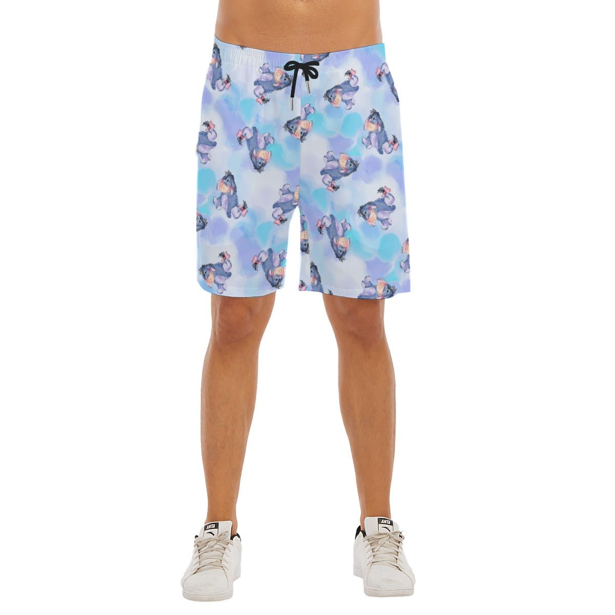 Watercolor Gentle Donkey - Men’s Pocket Beach Shorts