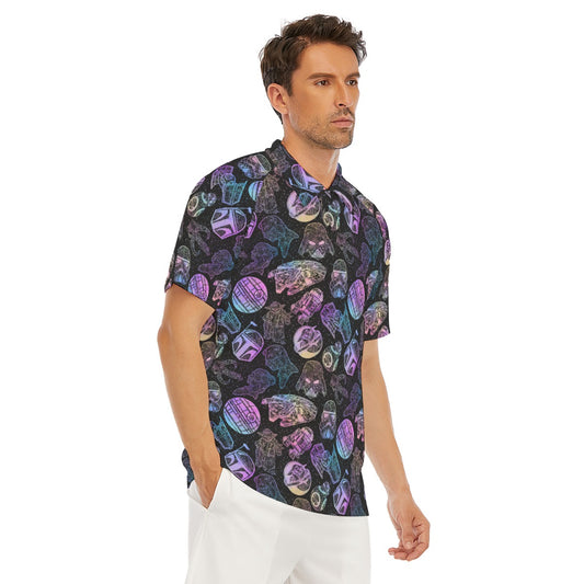 Watercolor Galactic Mandalas - Men's Polo Shirt