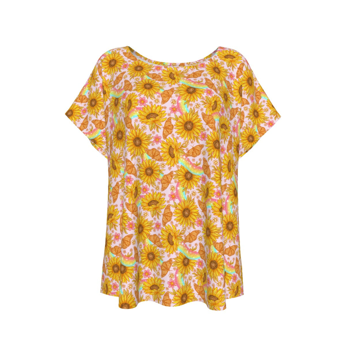 Sunflower Dreams - Women’s Relaxed Fit Scoop Tee