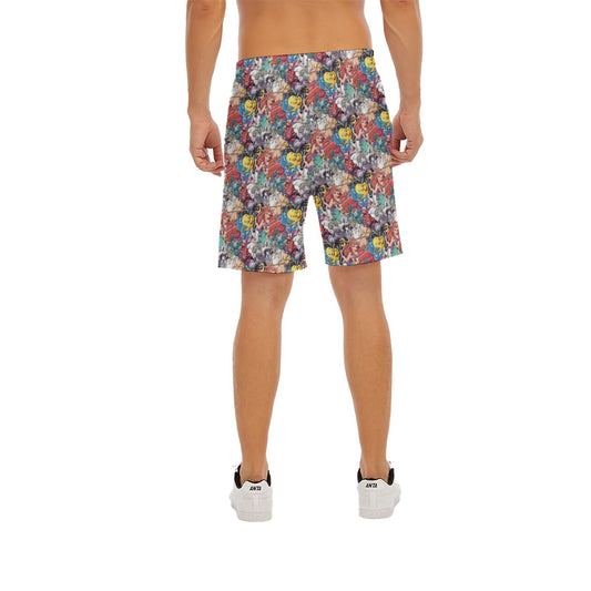Undersea Crew Sketch - Men’s Pocket Beach Shorts