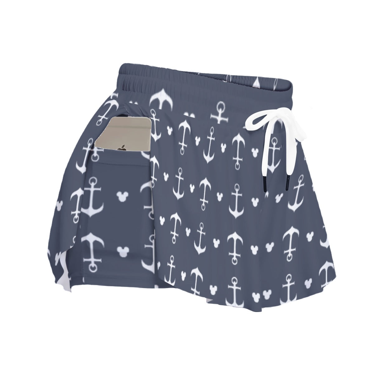 Anchors & Mouse Ears - Women's Flowy Pocket Shorts