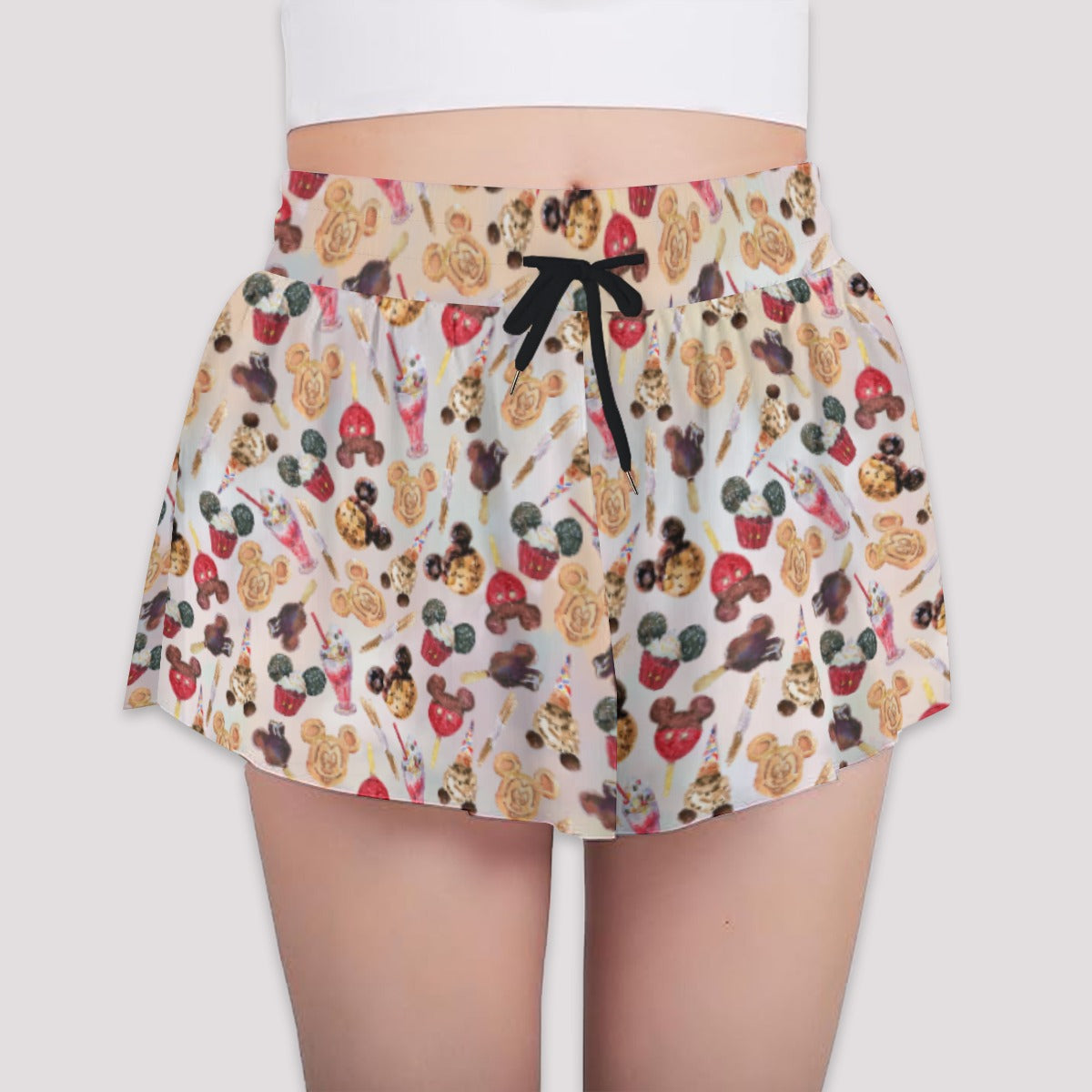 Mouse Snack Treats - Girls’ Flowy Pocket Shorts