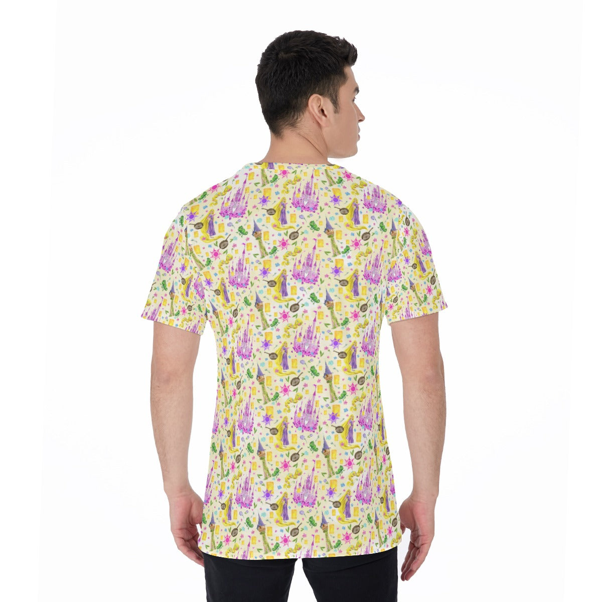 Watercolor Golden Hair Kingdom - Men's Short Sleeve T-Shirt