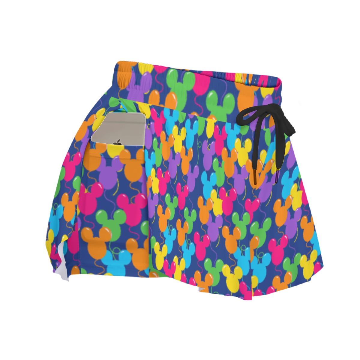 Bright Mouse Ear Balloons - Women's Flowy Pocket Shorts