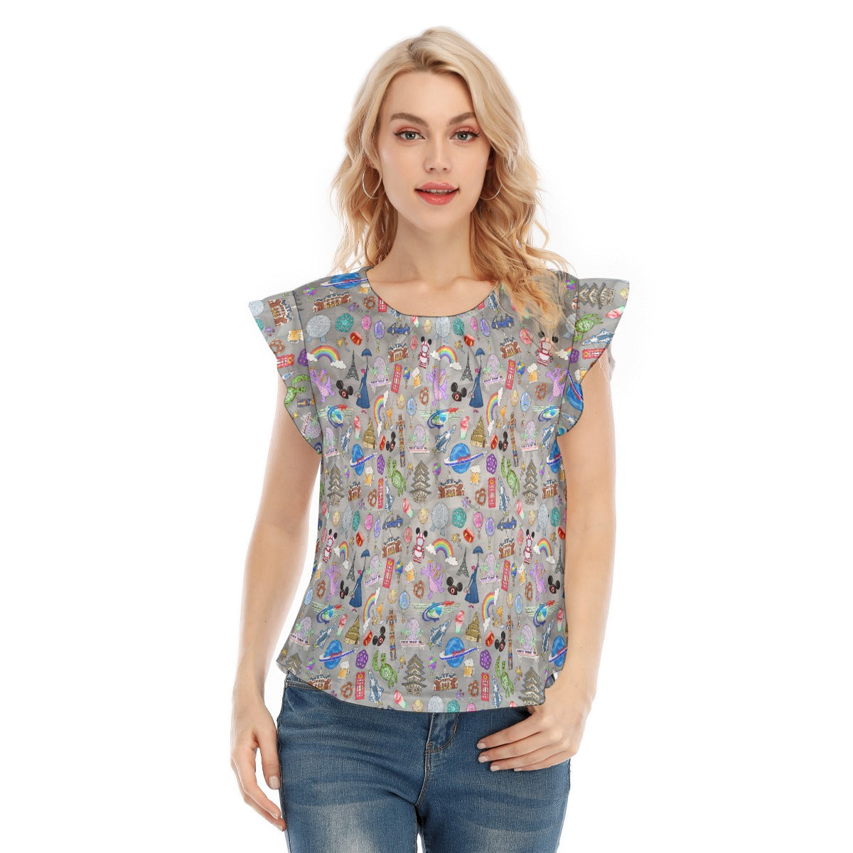 EC Around The World Experience - Women’s Flutter Sleeve Top