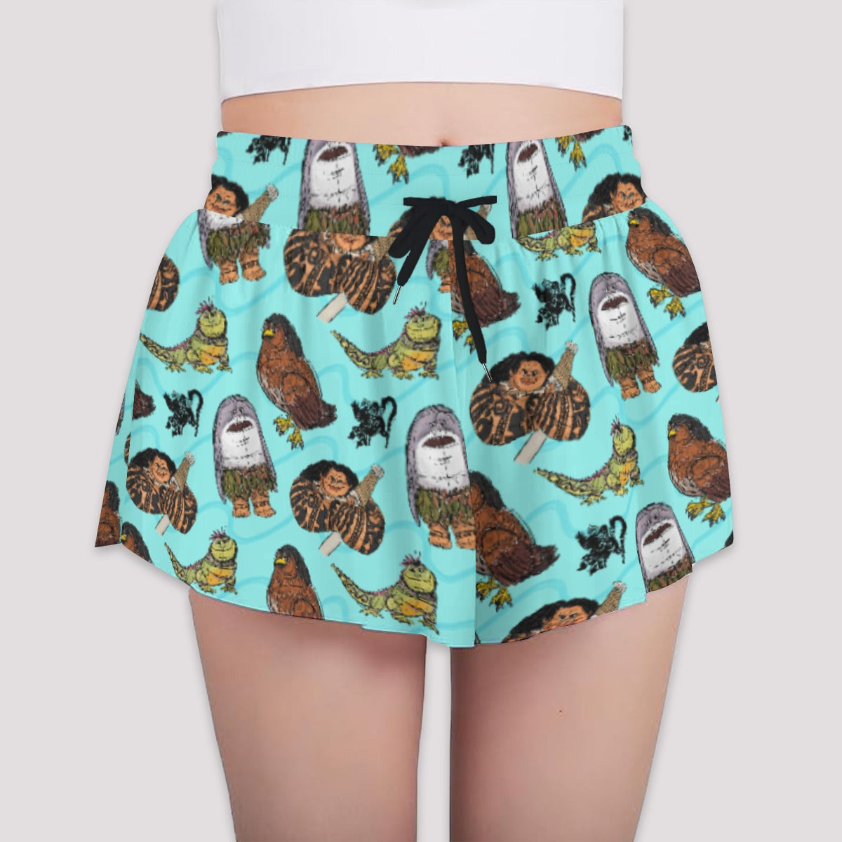 Shapeshifting Island Hero - Girls’ Flowy Pocket Shorts