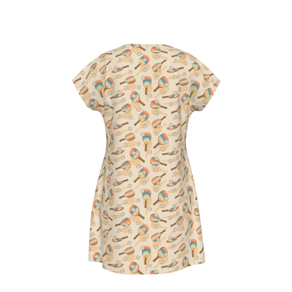 Retro Pickleball Volley - Women's T-Shirt Dress