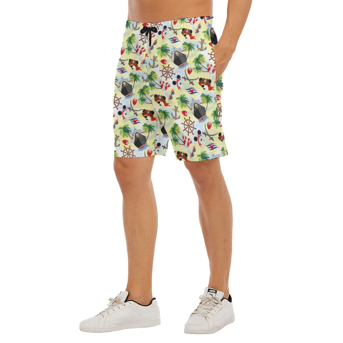 Pirate Night Cruise - Men’s Pocket Beach Shorts