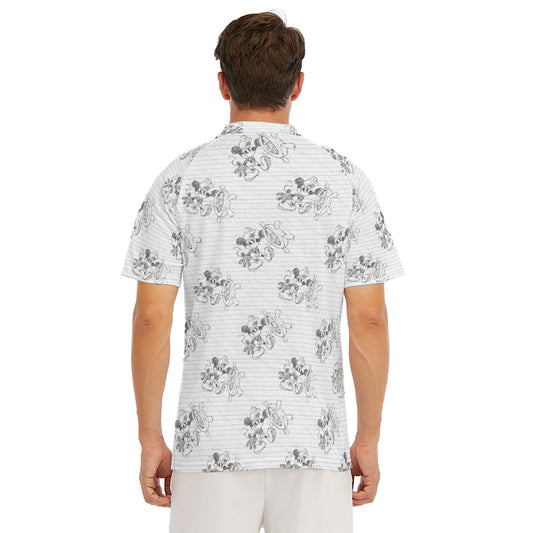 Sketch of Steamboat Mouse - Men's Polo Shirt