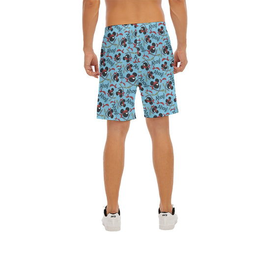 Pirate Mouse Ahoy! - Men’s Pocket Beach Shorts