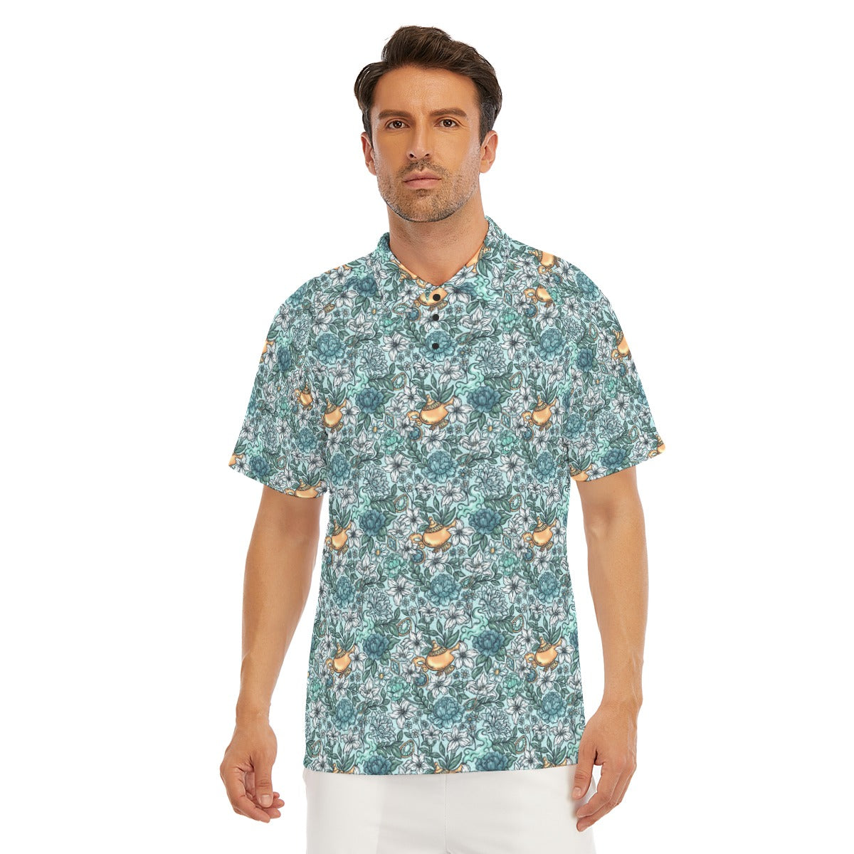 Fairytale Florals - Arabian Princess - Men's Polo Shirt