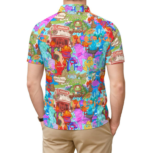 Element City Scene Collage - Men's Polo Shirt