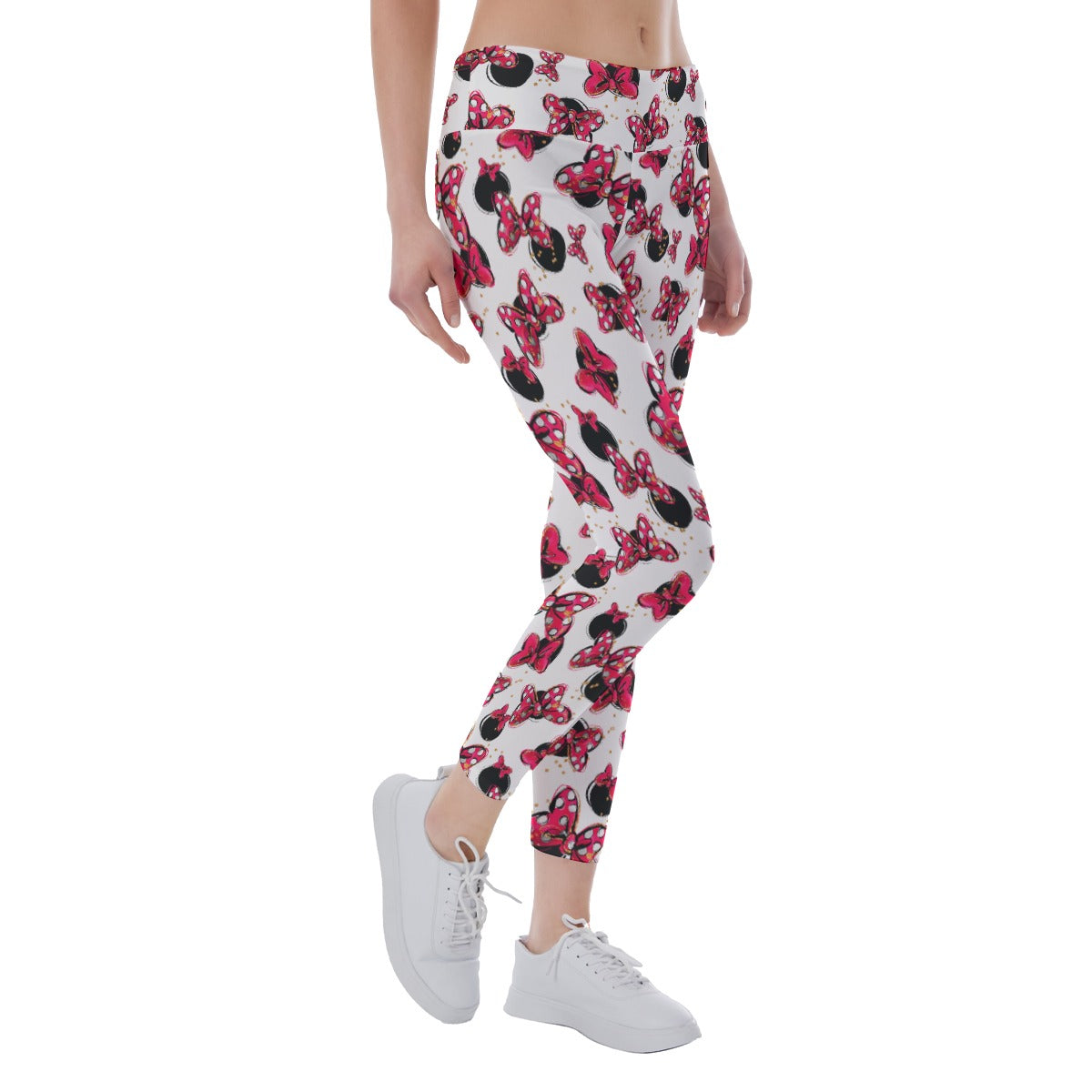 Polka Dot Bows & Mouse Ears - Women's Yoga Leggings