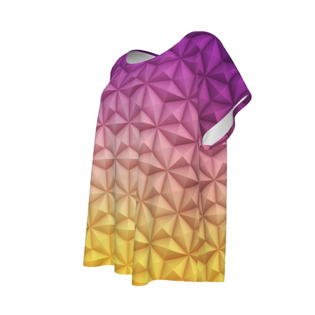 Geometric Spaceship Sphere - Women’s Relaxed Fit Scoop Tee