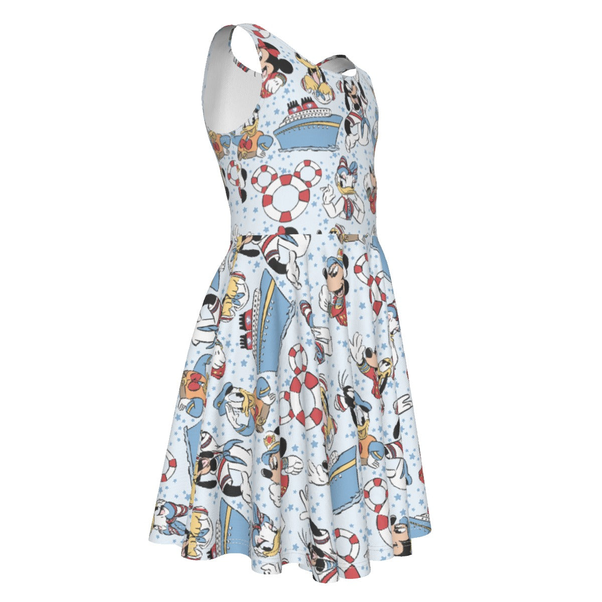 Sailor Cruise Stars - Kid's Sleeveless Skater Dress