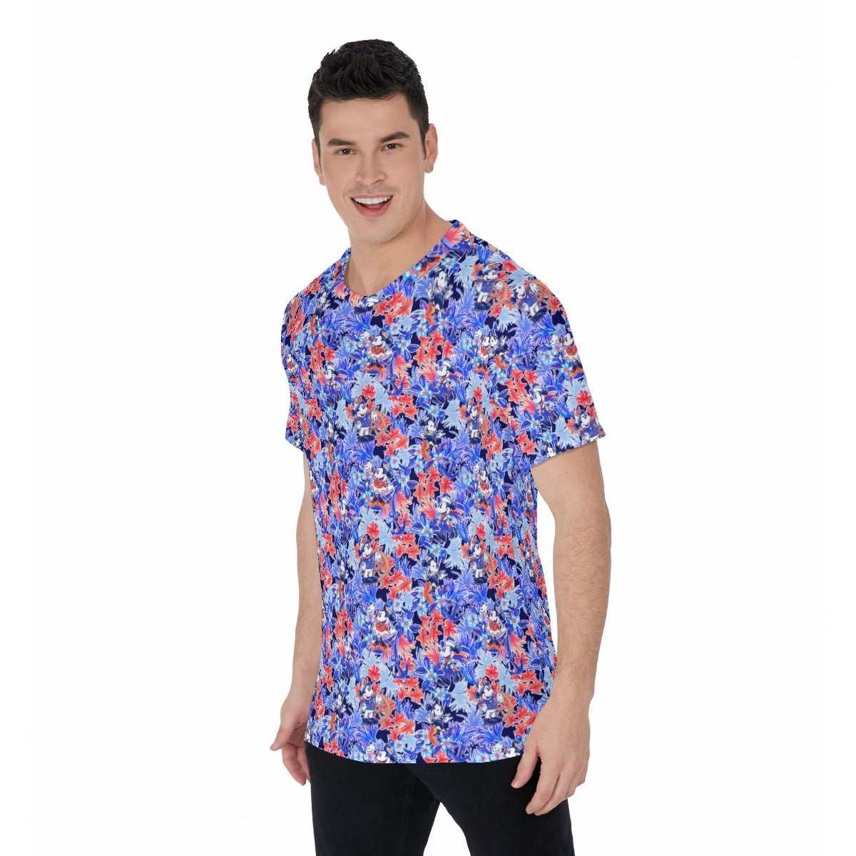 Navy Blooms Cruise - Men's Short Sleeve T-Shirt