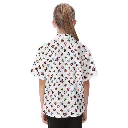 Wicked Mouse Ears - Kid's Hawaiian Button Up Shirt
