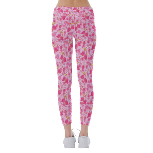 Fruitimals - Cherry Kittens - Women's Yoga Leggings