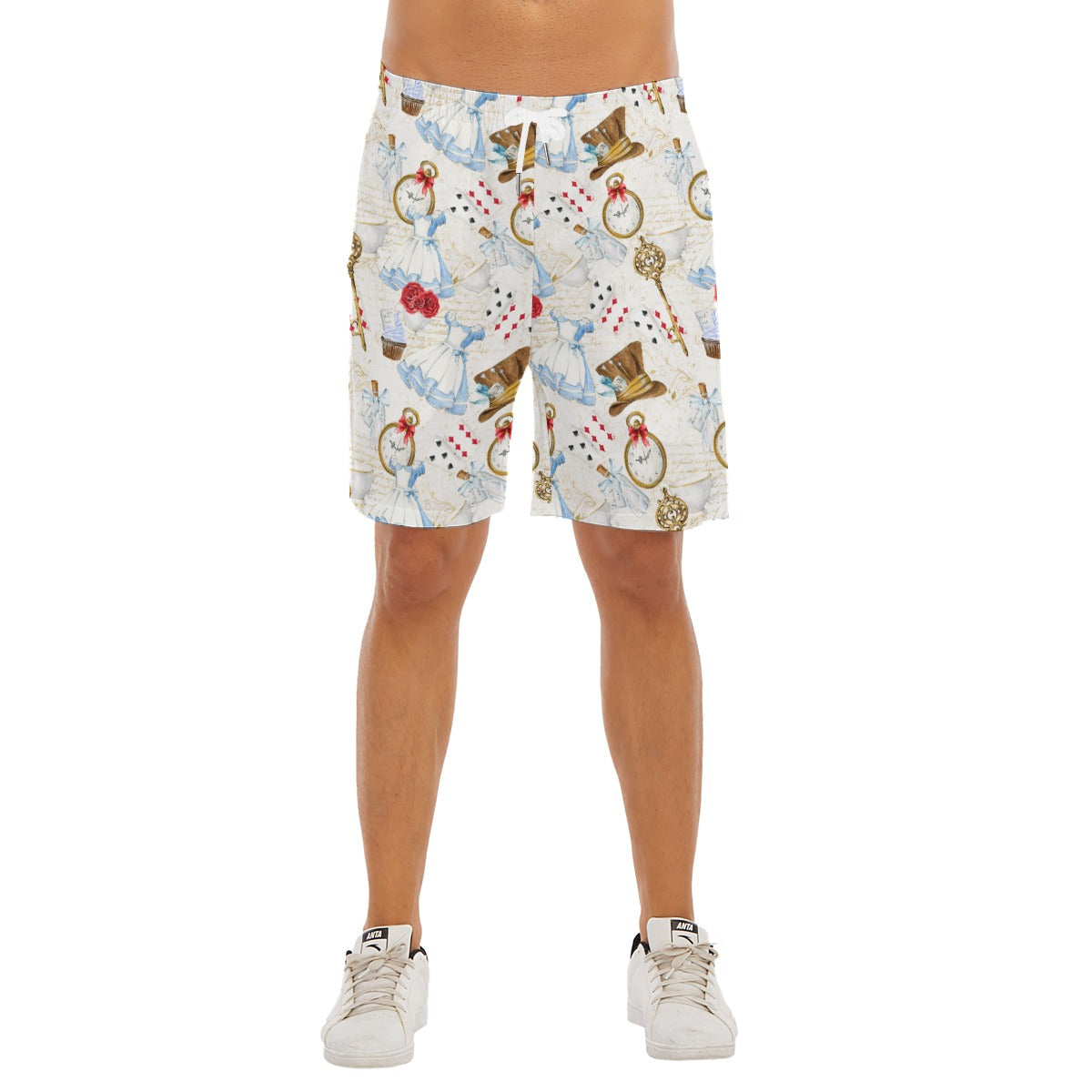 Curious Wonderland Icons - Men’s Pocket Beach Shorts