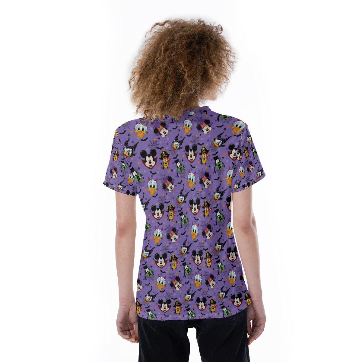 Halloween Friends in Costume - Women's Short Sleeve V-Neck T-Shirt
