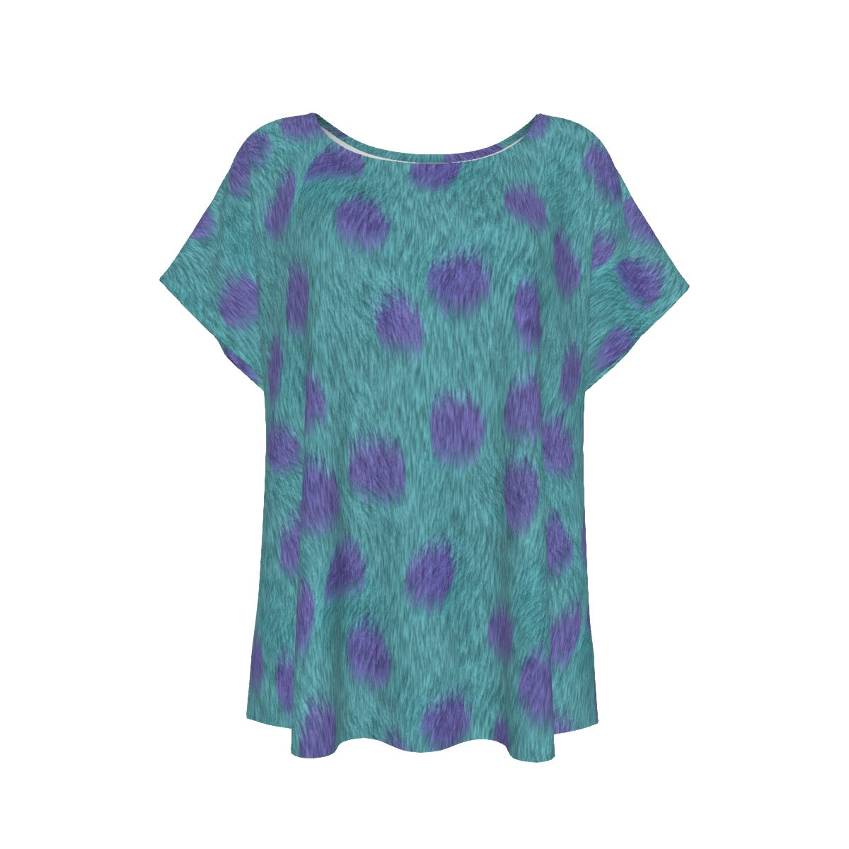 Turquoise Monster Spots - Women’s Relaxed Fit Scoop Tee