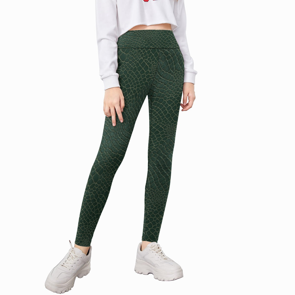 Animal Print - Alligator - Kid's Leggings