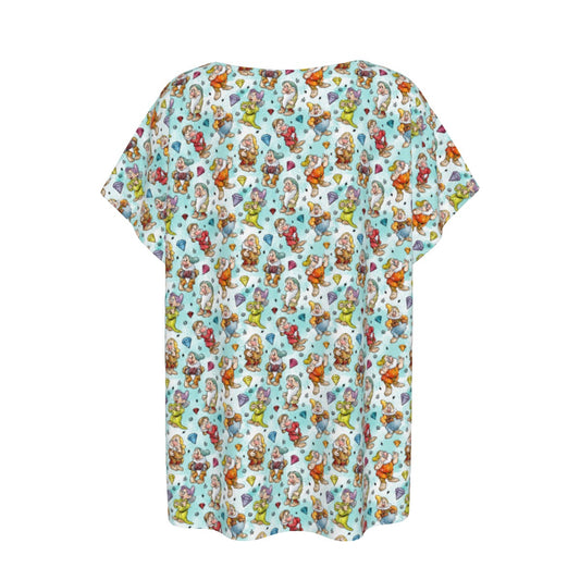 Seven Helpers Sketch - Women’s Relaxed Fit Scoop Tee