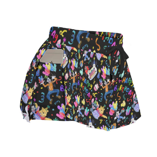 Happy Birthday Celebration - Women's Flowy Pocket Shorts