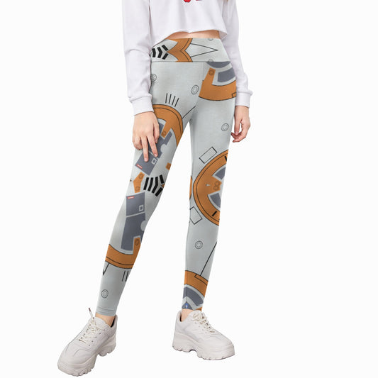Little Round Droid - Kid's Leggings