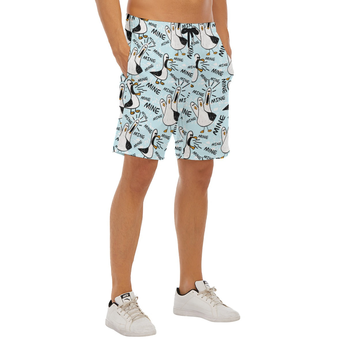 Mine Mine Mine Seagulls - Men’s Pocket Beach Shorts