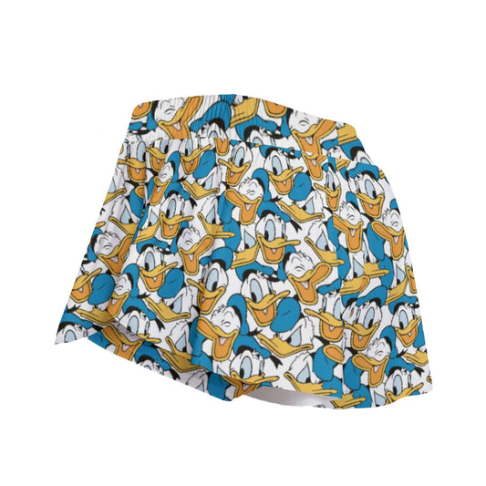 Many Faces of Feisty Duck - Women's Flowy Pocket Shorts
