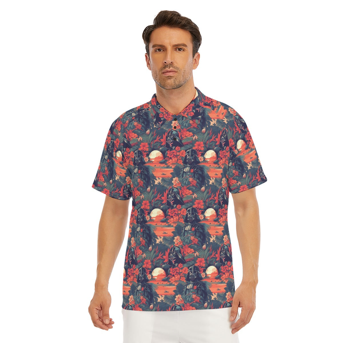 Tropical Dark Side Escape - Men's Polo Shirt