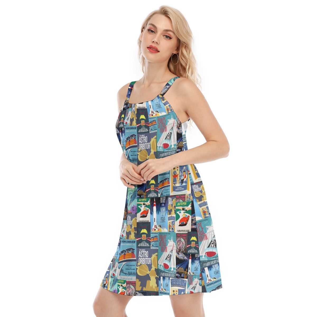 Vintage Tomorrow Ride Posters - Women’s Adjustable Sundress
