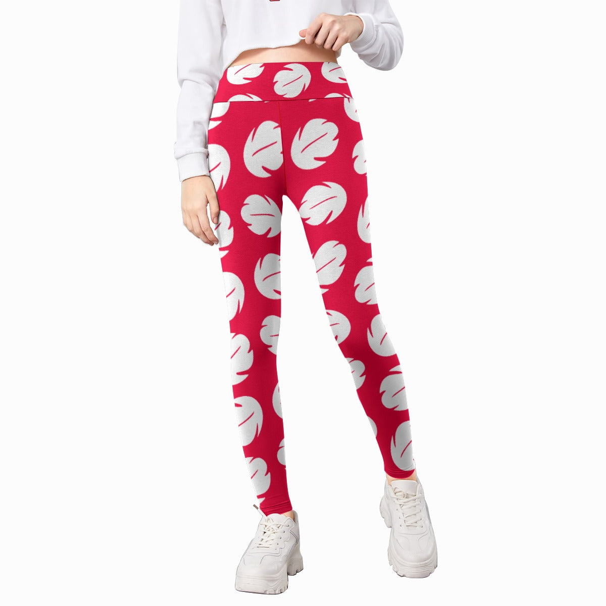 Island Leaf Print - Kid's Leggings