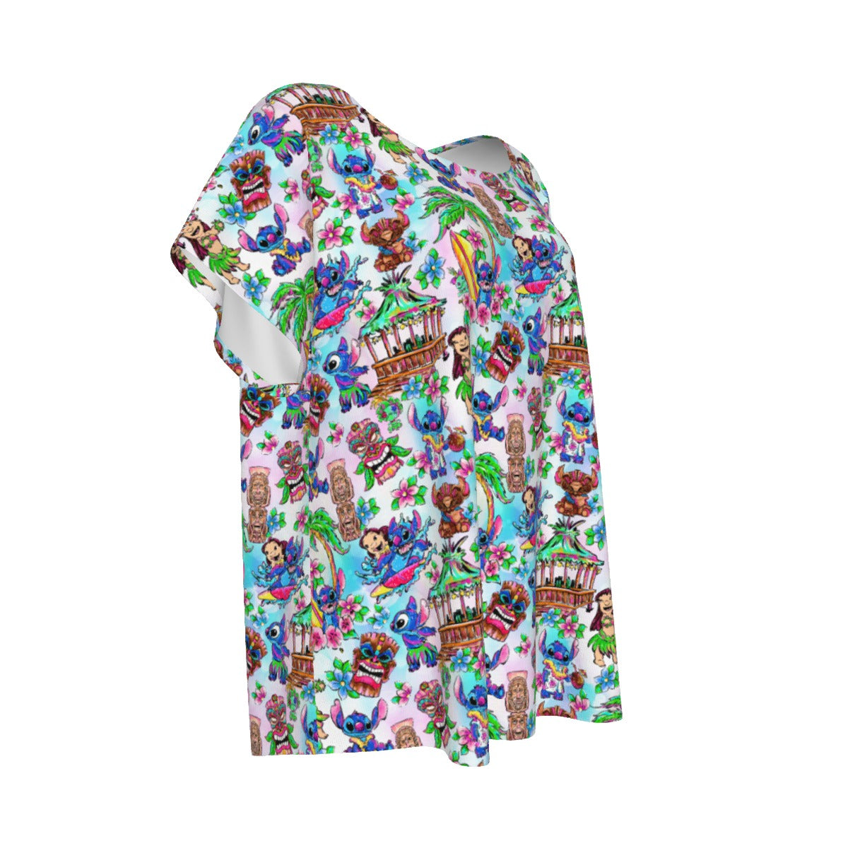 Bright Island Chaos Hand Drawn - Women’s Relaxed Fit Scoop Tee