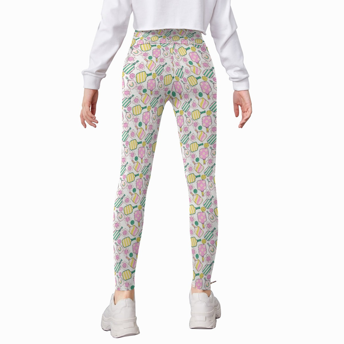 Pretty Pickleball Paddles - Kid's Leggings