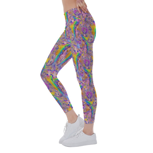 Figment Watercolor Rainbow - Women's Yoga Leggings