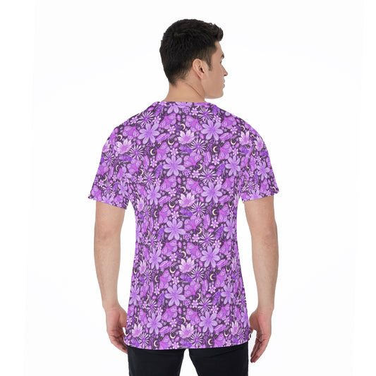 Purple Crystal Moths - Men's Short Sleeve T-Shirt