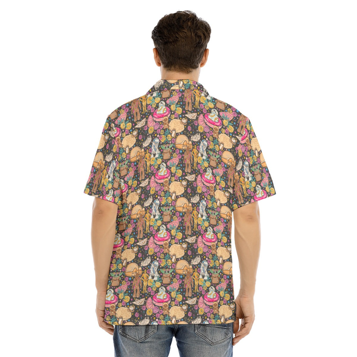 Tropical Space Squad - Men's Hawaiian Button Up Shirt