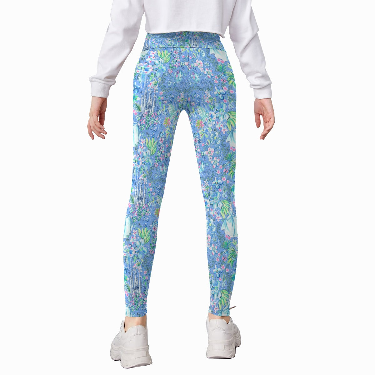Bright Tropical Princess - Royal Beach Day - Kid's Leggings