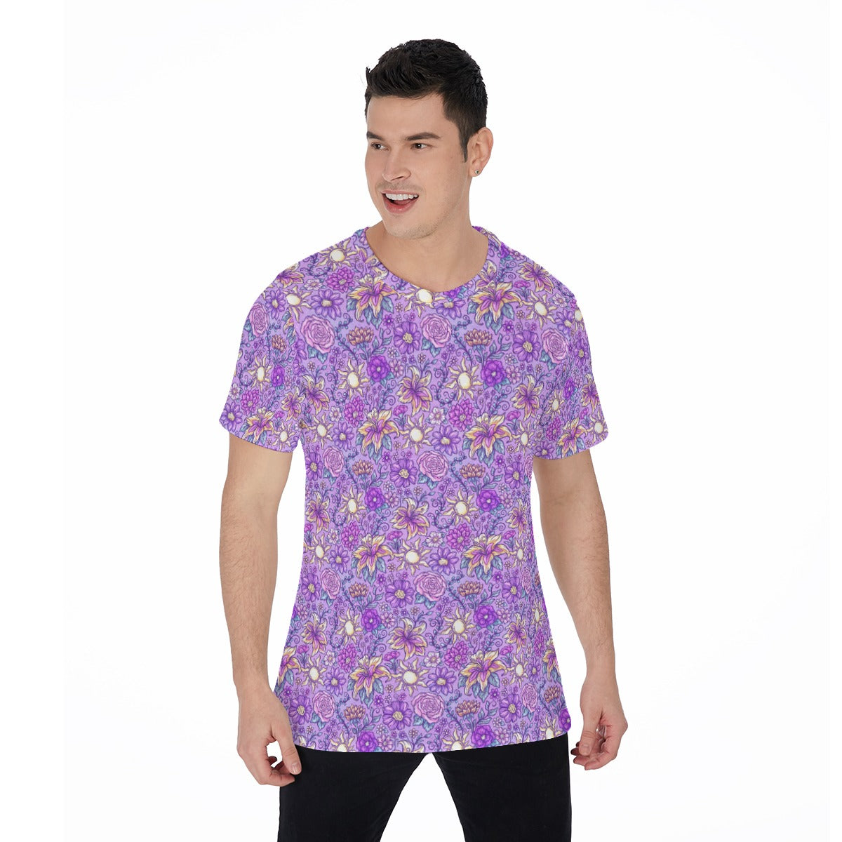 Fairytale Florals – Radiant Sunlight - Men's Short Sleeve T-Shirt